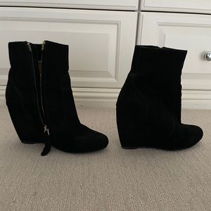 Joie Suede Wedge Bootie